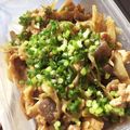 ココニャッツ☆'s cooksnap of when they made ぶどう豚肉とごぼうのこんにゃく味噌炒め.