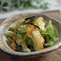 まろんかふぇ's cooksnap of when they made 生姜が決め手♡キャベツと大葉の塩昆布和え.