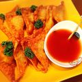 mizzan19's cooksnap of when they made 揚げワンタンの甘酢餡かけ.