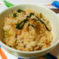 もともととが's cooksnap of when they made 小松菜とシラスとおかかの醤油混ぜご飯　.