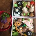 minu102626's cooksnap of when they made キャラ弁 トトロ おにぎり お弁当.