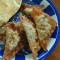 ズボラン大佐's cooksnap of when they made ワンタンしゅうまいの皮で鶏ミンチ揚げ.