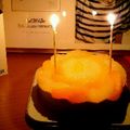 クックH6XWU4☆'s cooksnap of when they made グレープフルーツ＊紅茶レアチーズケーキ.