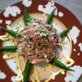 maruru-nn's cooksnap of when they made うちの大ヒット！豚しゃぶとオクラのサラダ風.