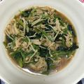 歌那弥's cooksnap of when they made ｴﾉｷとホウレン草のふわふわ卵乗せ.