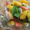 めぐ*megu's cooksnap of when they made アジのフルーティーサラダ～バゲット添え.
