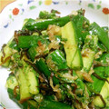 max4995's cooksnap of when they made 胡瓜と茗荷の塩昆布和え.