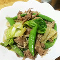 こっこちゃーん's cooksnap of when they made ＠レタスと牛肉のオイスターソース炒め＠.