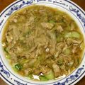減塩パパ's cooksnap of when they made 豚肉とチンゲン菜のあんかけ.