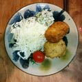 cokeco食堂's cooksnap of when they made ヘルシー！高野豆腐に巻き巻き豚カツ.