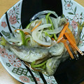 mannao's cooksnap of when they made 骨まで軟らか！アジの南蛮漬け.
