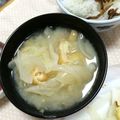 ともぱんたから's cooksnap of when they made 【おみそ汁】蓮根と人参ハムのお味噌汁.