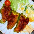 シロクマ♪'s cooksnap of when they made ピーマンの肉詰め.