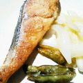 2代目dragon's cooksnap of when they made 魚・鮭の柔らかいレモン照り焼き♪ムニエル.