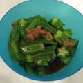 さやともふる's cooksnap of when they made オクラの梅ポン酢和え.