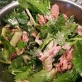 うらら＊そら's cooksnap of when they made 超簡単セロリの葉のツナマヨサラダ.