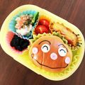 たけチャンmama's cooksnap of when they made ロールパンで♪カレーパンマン♡キャラ弁.
