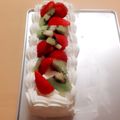 みなみ1215's cooksnap of when they made フルーツたっぷりバースデーケーキ.