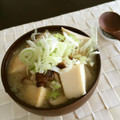 ☆糖質減らしてます☆'s cooksnap of when they made 簡単に厚揚げときのこのお味噌汁.