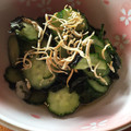 かよばぁ's cooksnap of when they made わかめときゅうりとじゃこの酢の物☆.