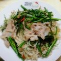 ののっく's cooksnap of when they made 豚肉でそうめんチャンプルー.