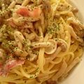 itorincho's cooksnap of when they made X'mas♡簡単！クリームパスタ！.