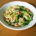 ぽんたＵ＾ェ＾Ｕ's cooksnap of when they made 小松菜とベーコンのペペロンチーノ★.
