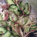 ここmamachan's cooksnap of when they made 簡単♪きゅうりとみょうがの即席漬け.