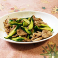 クックNQZPVG☆'s cooksnap of when they made 夏バテ解消☆やみつき胡瓜と豚肉の炒めもの.