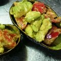 ﾎﾟﾛﾘん's cooksnap of when they made アボカドとトマトのワサビ醤油和え.