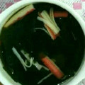 ma___111's cooksnap of when they made カニかまとわかめのお吸い物.