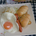 みゆwaco 's cooksnap of when they made ソーセージソテー＆目玉焼き.