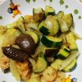 なな0114's cooksnap of when they made 簡単カレー炒め♪ズッキーニ＊ナス＊エビ.