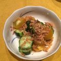 ナピト's cooksnap of when they made プチトマトときゅうりの一口サラダ.