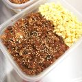 Hanachico's cooksnap of when they made 鯖缶で作る☆4色そぼろ丼.