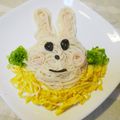 yasutonton's cooksnap of when they made そうめんdeうさぎ(ฅ'ω'ฅ)♪.