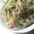 聖まま３'s cooksnap of when they made もやきゅうカニかまサラダ☆.
