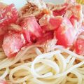maeyu's cooksnap of when they made トマトとツナのそうめん　.