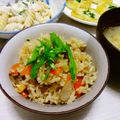 ねぎ缶's cooksnap of when they made 味付けはこれだけ☆炊き込みご飯　.