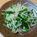 mahopyon's cooksnap of when they made シャキッと旨いニラもやし炒め.