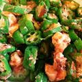 CHIE☆★ちえ's cooksnap of when they made おくらとクリームチーズのおかか和え.