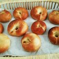 happyʕ•ᴥ•ʔ's cooksnap of when they made もちもち♡はちみつミルクベーグル♪.