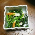 みみりん♪♪'s cooksnap of when they made 竹輪と春菊のゴマ風味塩昆布和え.