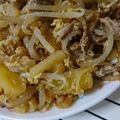 ぱんだん。。's cooksnap of when they made 豚肉･もやし･じゃがいもの卵炒め.