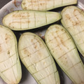 節約・ダイエット母's cooksnap of when they made 田楽用の茄子の切り方.