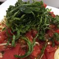 candyｔｏｙ's cooksnap of when they made トマトと大葉の冷製パスタ.