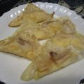 ジョングレ's cooksnap of when they made 子供が大好き餃子の皮でアップルチーズ.