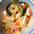 imosa's cooksnap of when they made スピードレシピ★とろりんかに玉豆腐.