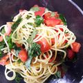 錦織些叉's cooksnap of when they made トマトと大葉の冷製パスタ.