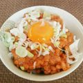 もちゃもちな's cooksnap of when they made 混ぜるだけ☆キムチ納豆丼.